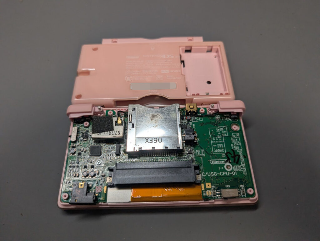 DS Liteの分解時の写真