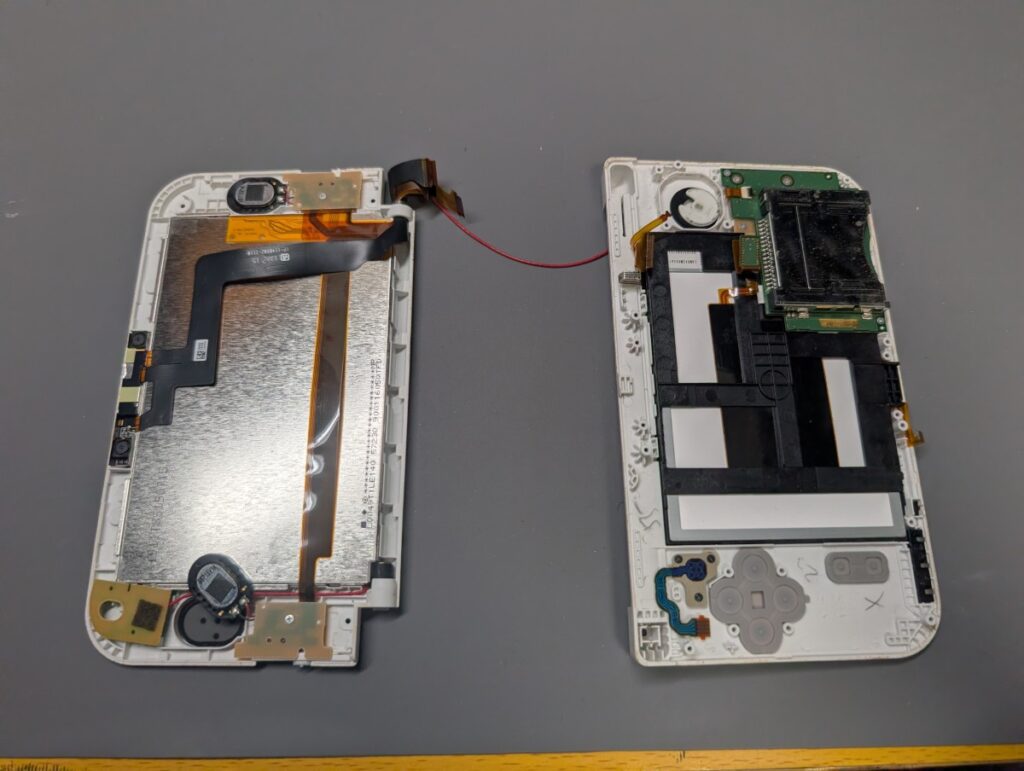 上下外装を分離後の写真