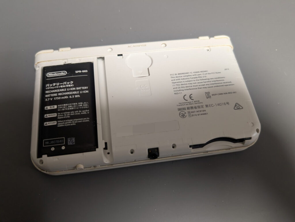 NEW3DSLLの動作確認時の写真