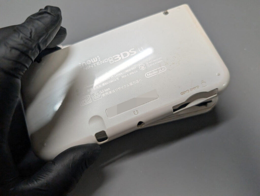 NEW3DSLLの動作確認時の写真