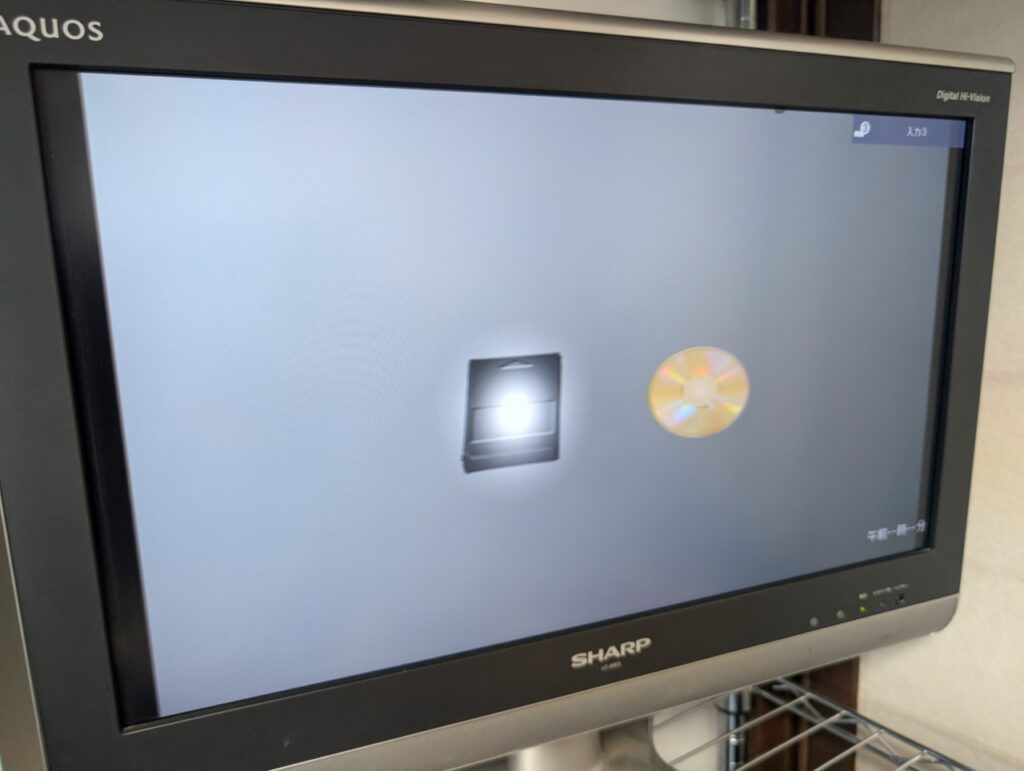 SCPH-39000の動作確認時の写真