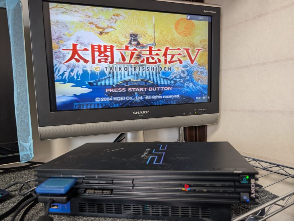 SCPH-39000の動作確認時の写真