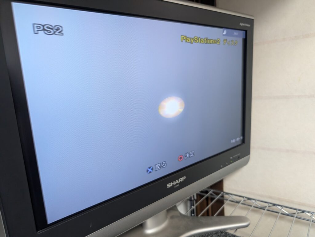 SCPH-18000のピックアップレンズ交換後の動作点検時の写真