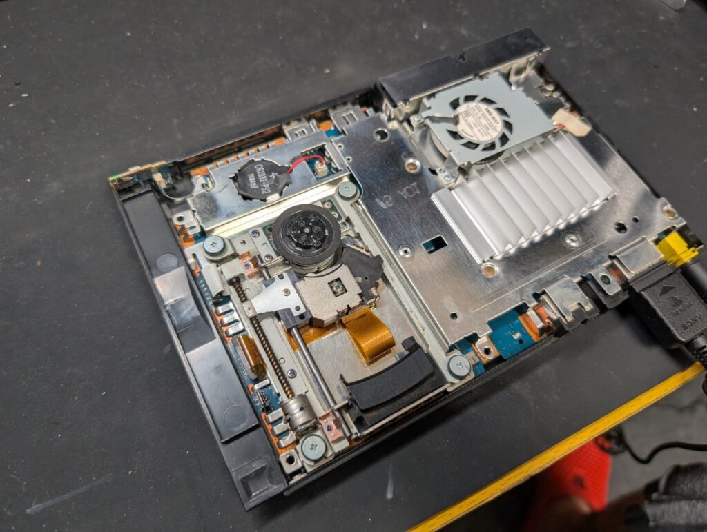 SCPH-70000の動作確認時の写真