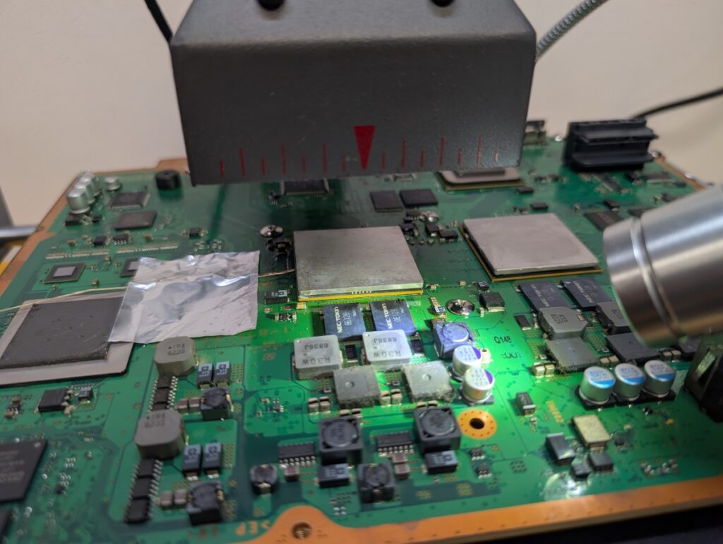 CECHA00のメイン基板にRSXを取り付け後の写真