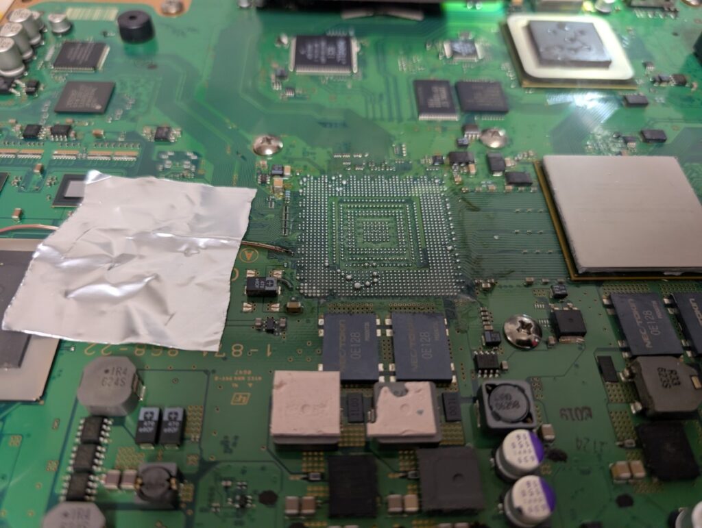 CECHA00のRSXの取り外し後の写真