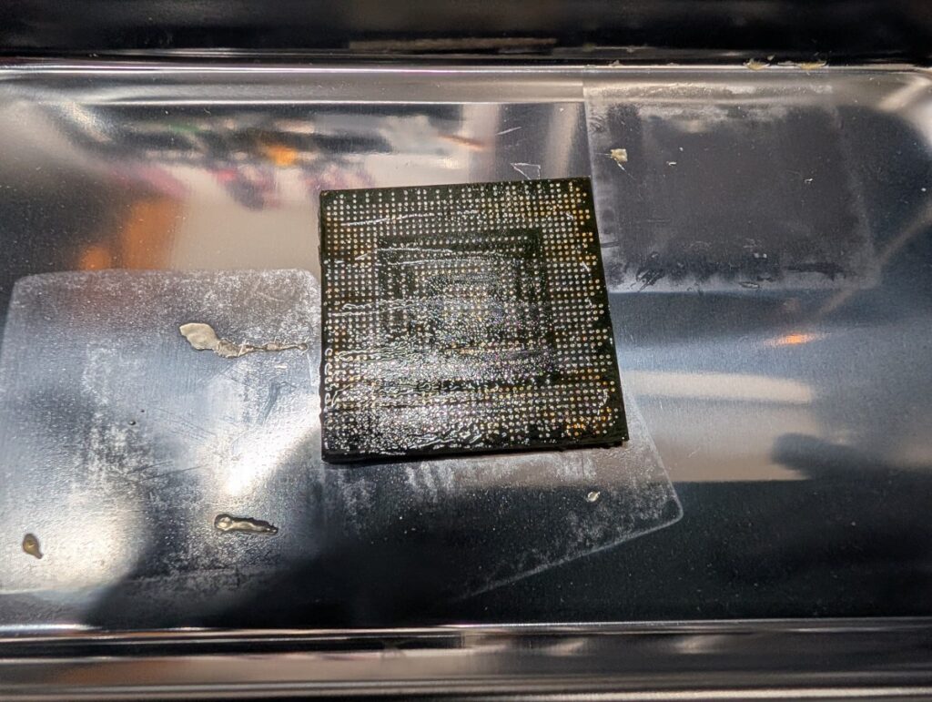 CECHA00のRSXに残ったハンダ除去後の写真