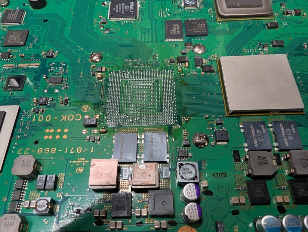 CECHA00のメイン基板清掃時の写真