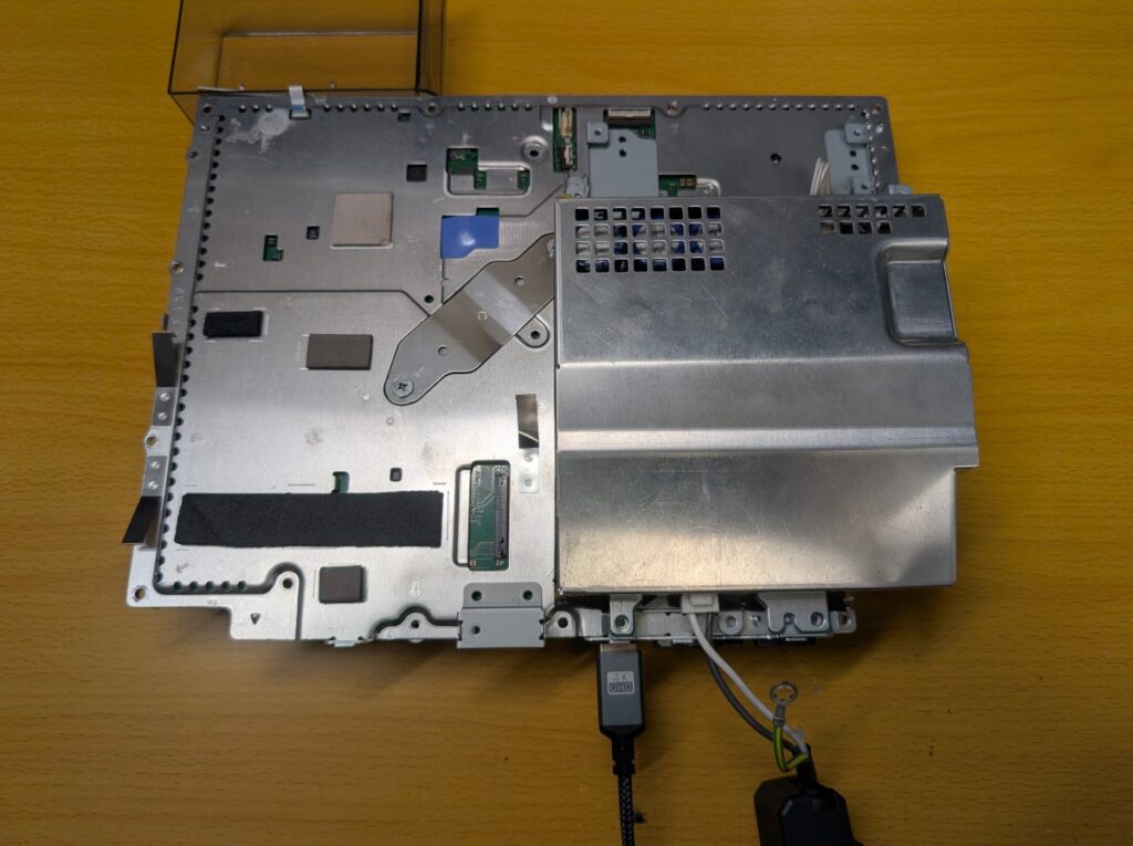 RSXを交換したCECHA00の動作点検時の写真