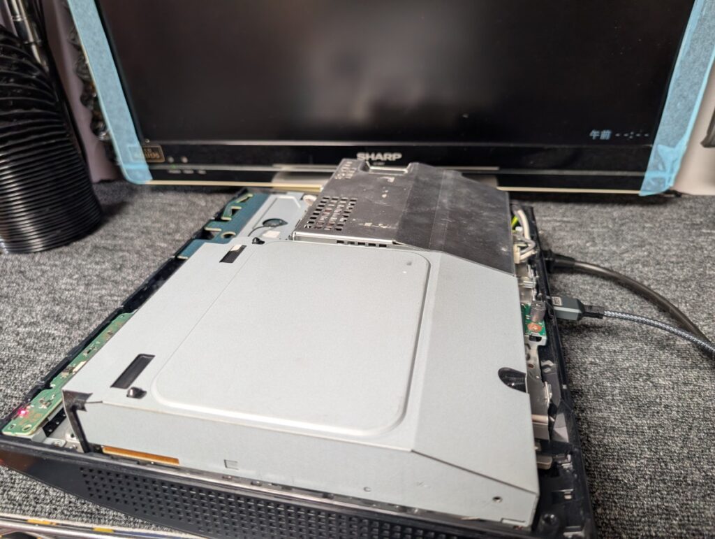 RSXを交換したCECHA00の動作点検時の写真