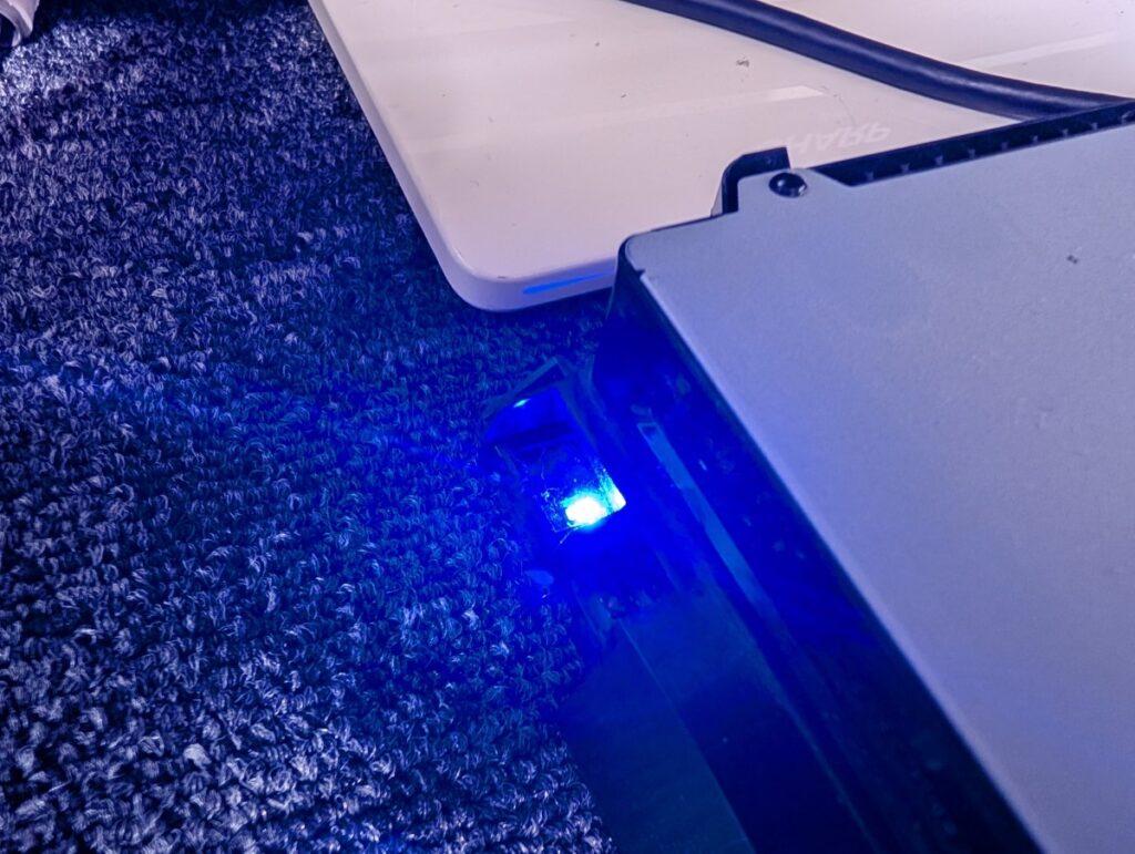 CUH-2200の修理後の起動点検時の写真