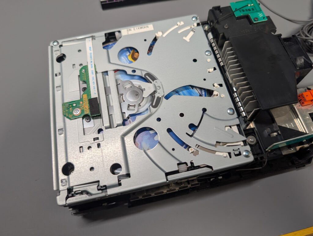 Wiiのピックアップレンズ交換後の動作確認時の写真