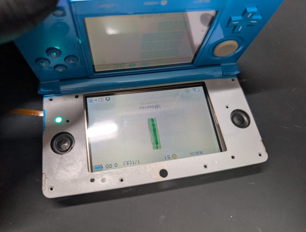 3DSの動作確認時の写真