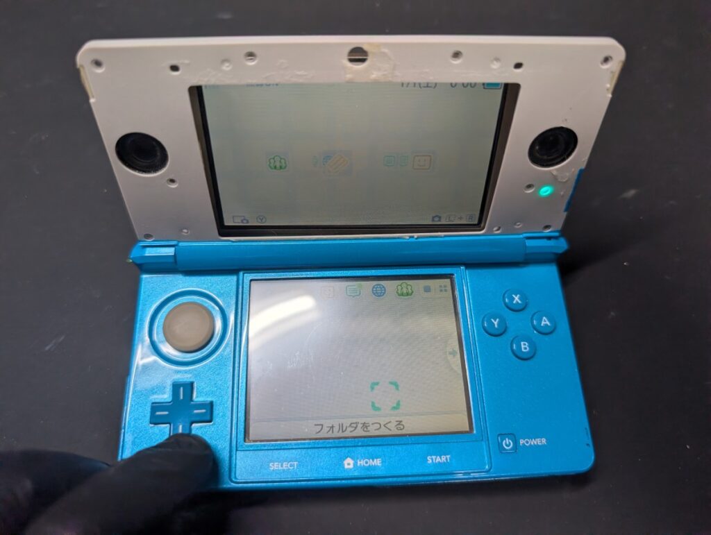 3DSの動作確認時の写真