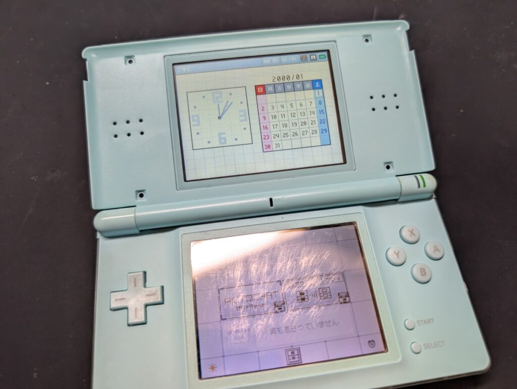 DS Liteの動作確認時の写真