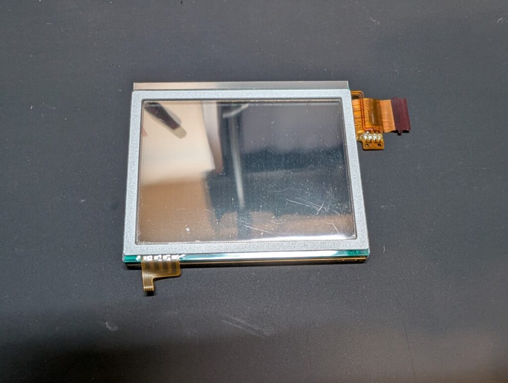 ニンテンドーDS Lite 下画面およびタッチパネルの構造写真