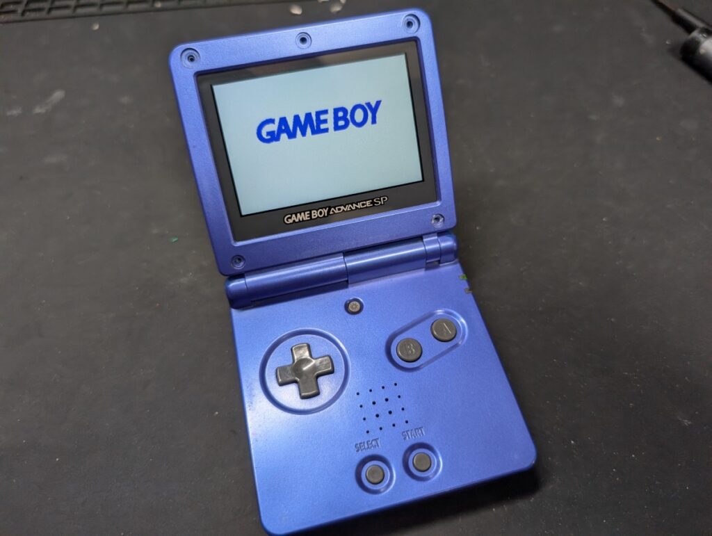 ゲームボーイアドバンスSP ボタン不良(AB・十字キー・スタート/セレクト)の修理時の写真