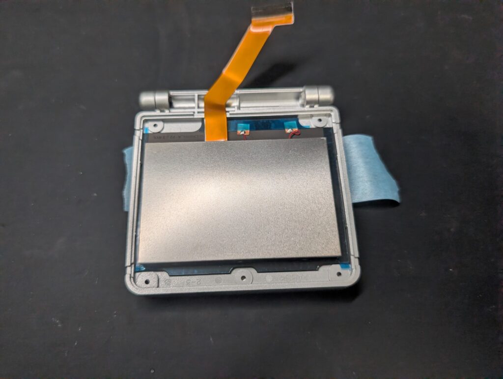 GBASPのIPS液晶取り付け時の写真