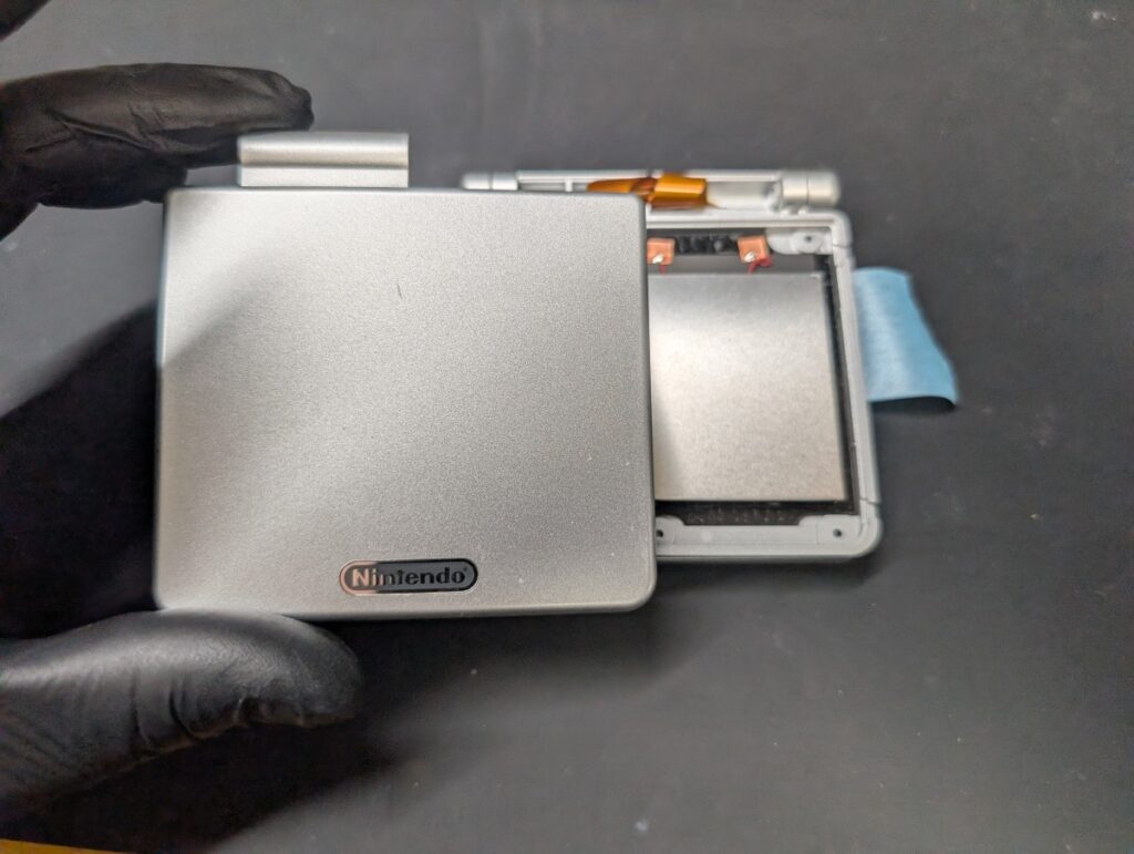 GBASPのIPS液晶取り付け時の写真