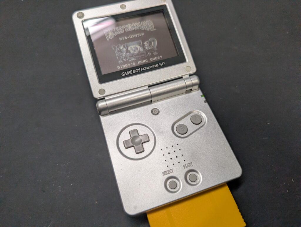 GBASPの偏光フィルム交換後の動作確認時の写真