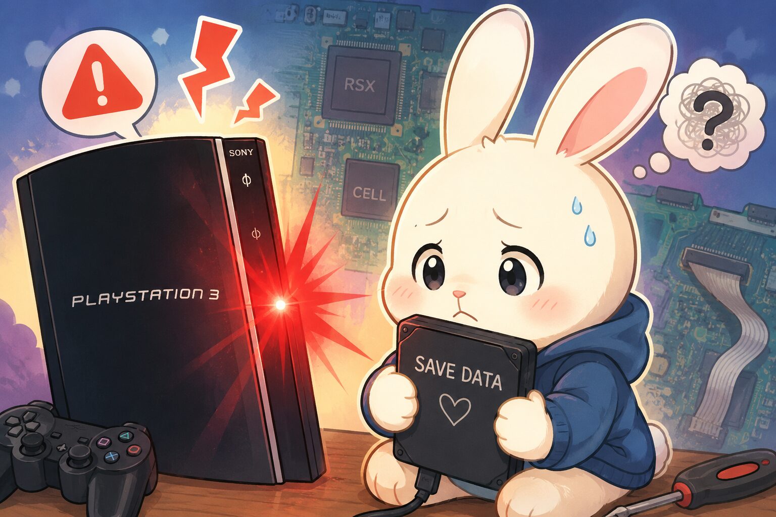 PS3のYLODとは？ 電源が落ちて赤点滅する故障について - BunnyCraft