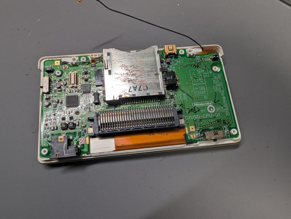 DSLite 基板を元に戻した時の写真