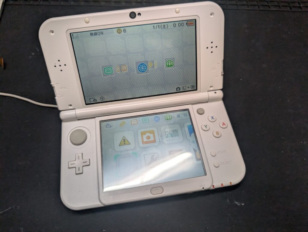 NEW3DSLLの動作確認時の様子