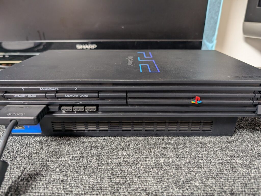 SCPH-50000の動作確認時の様子
清掃後の本体