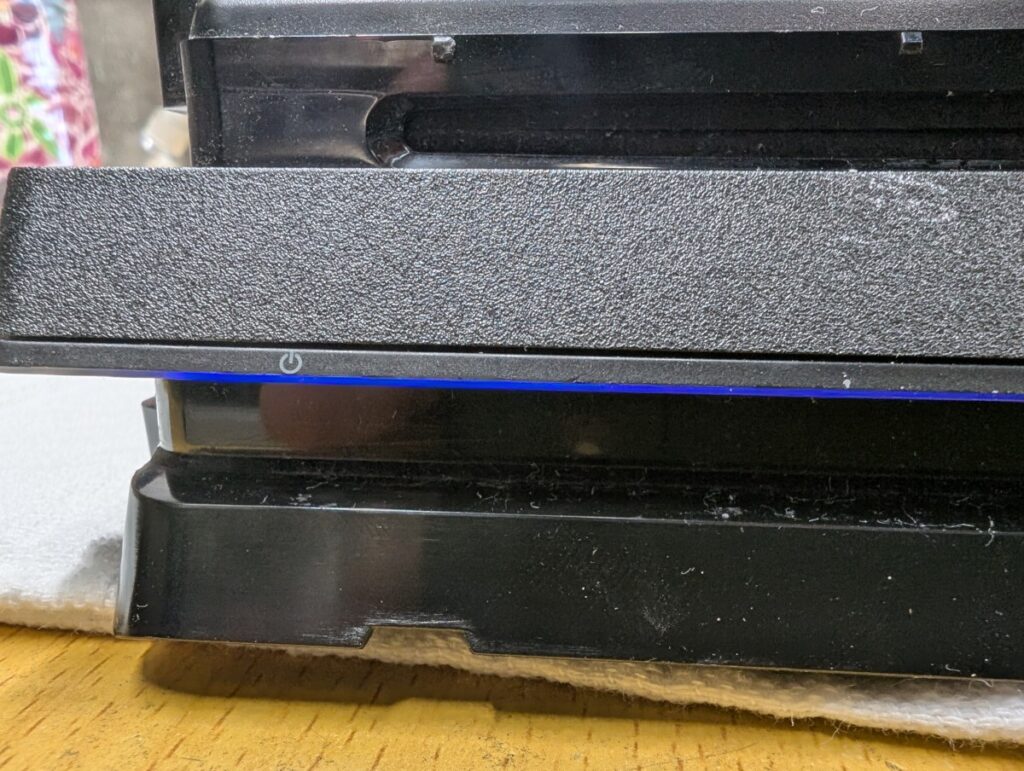 PS4の電源ランプの写真