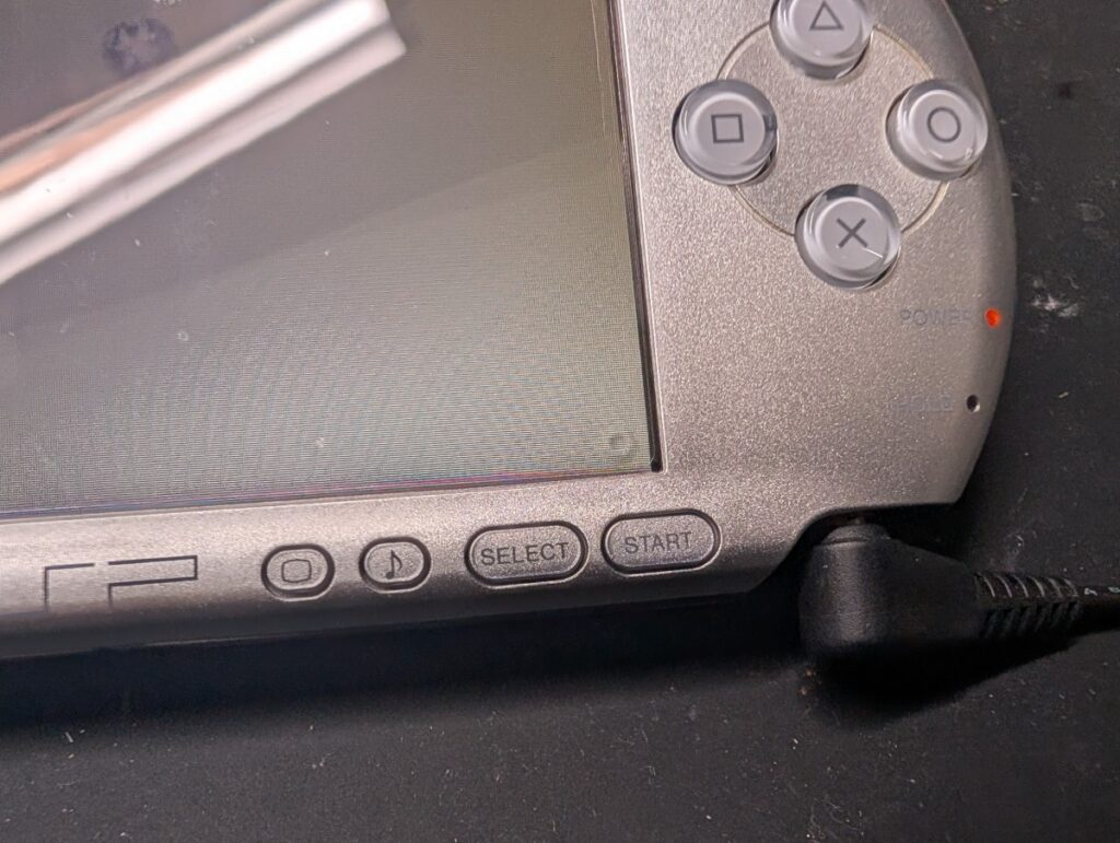 PSP-3000のUMD読み込み中マーク