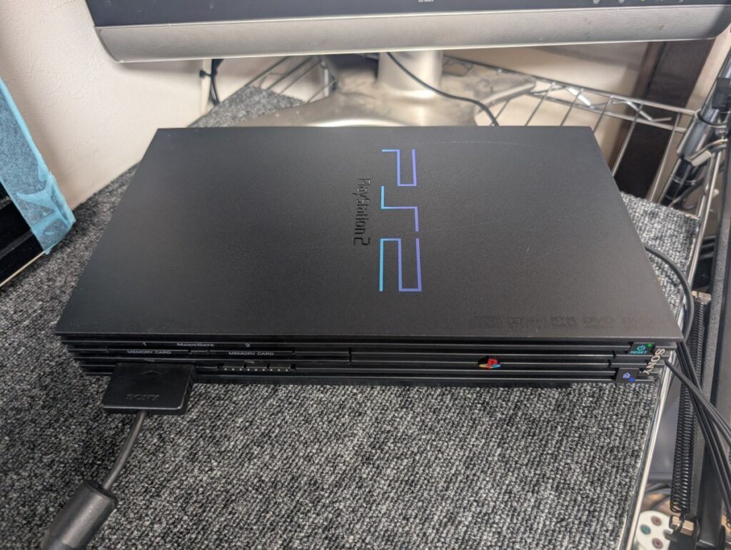 SCPH-10000の修理後の動作確認時の写真