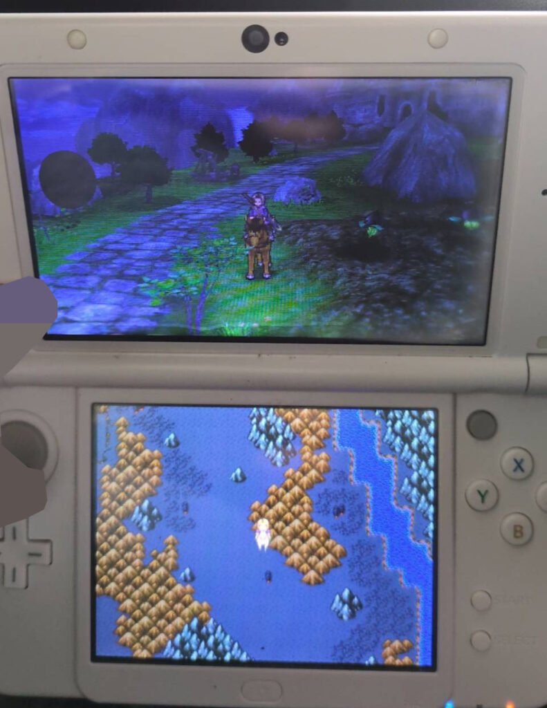 お客様より見せてもらったNEW3DSLLの写真